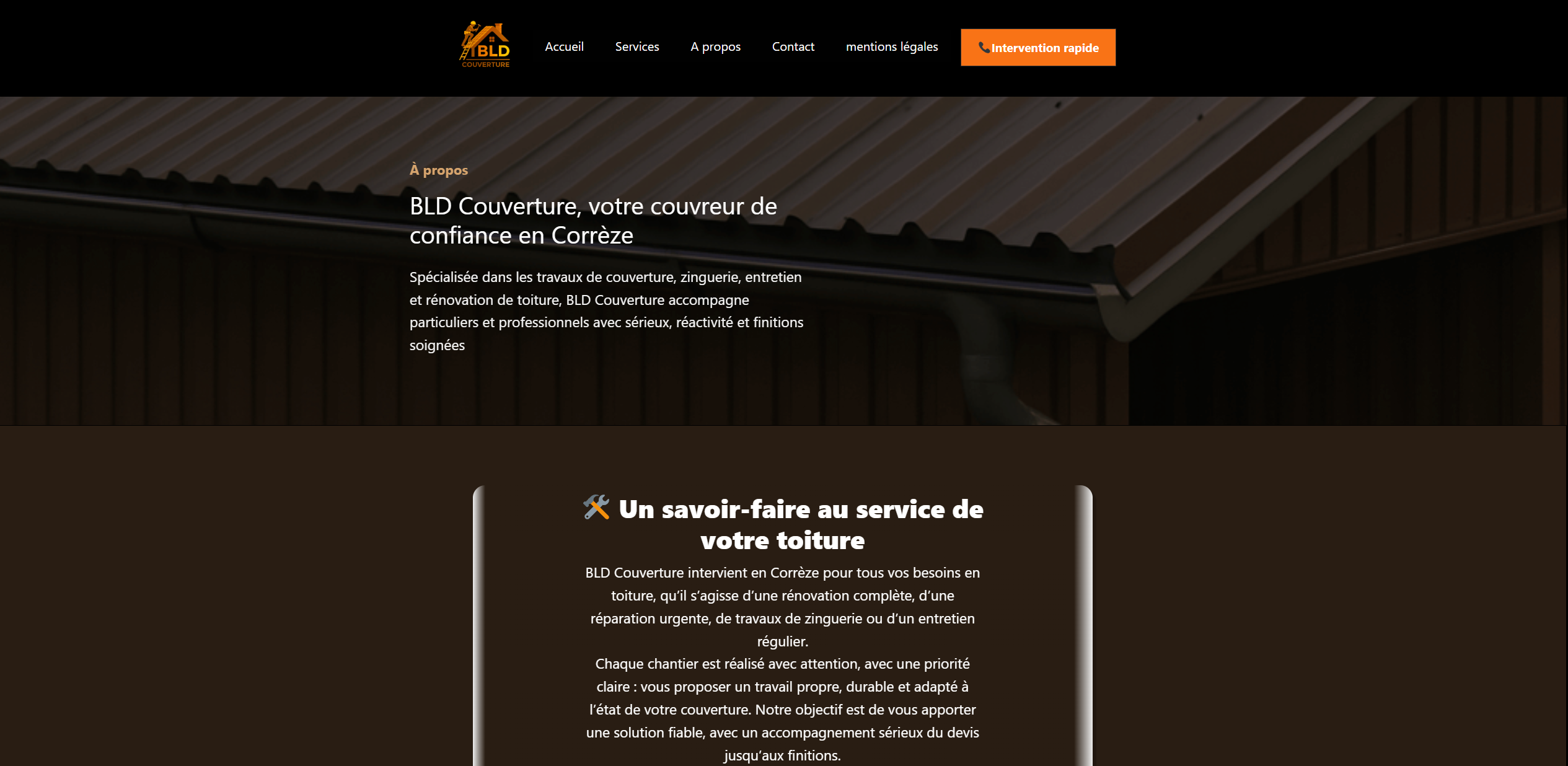 Deuxième aperçu du site BLD Couverture