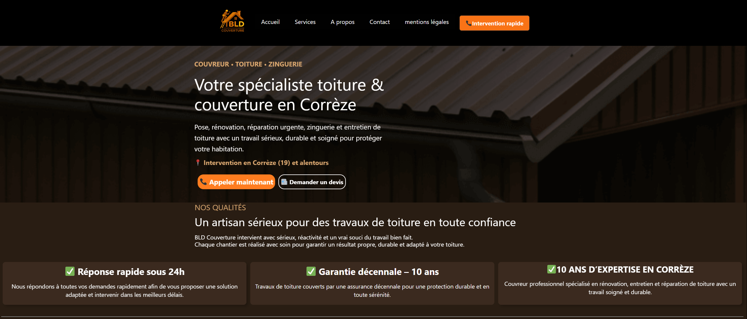 Site internet BLD Couverture