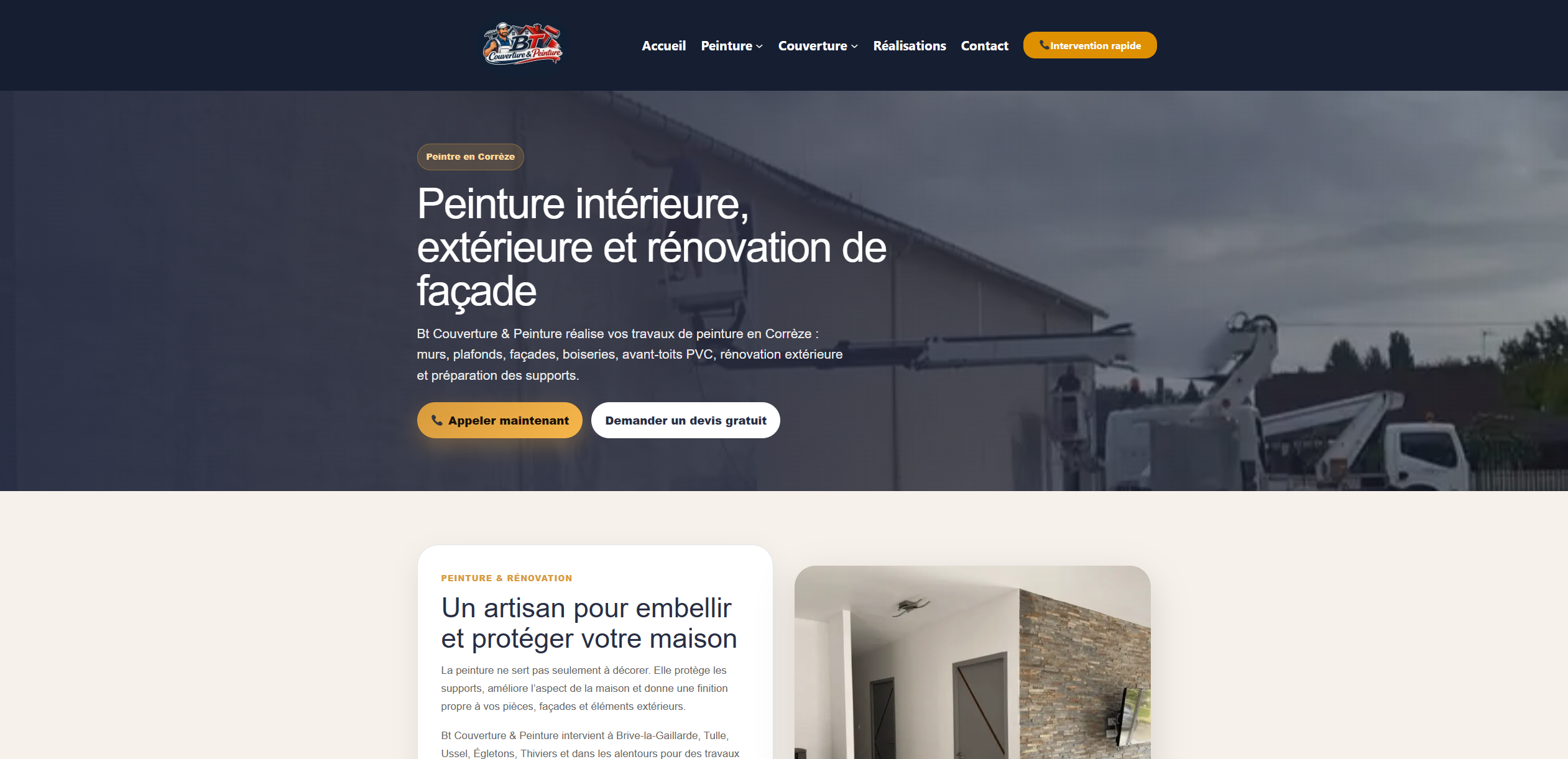 Présentation BT Couverture et Peinture